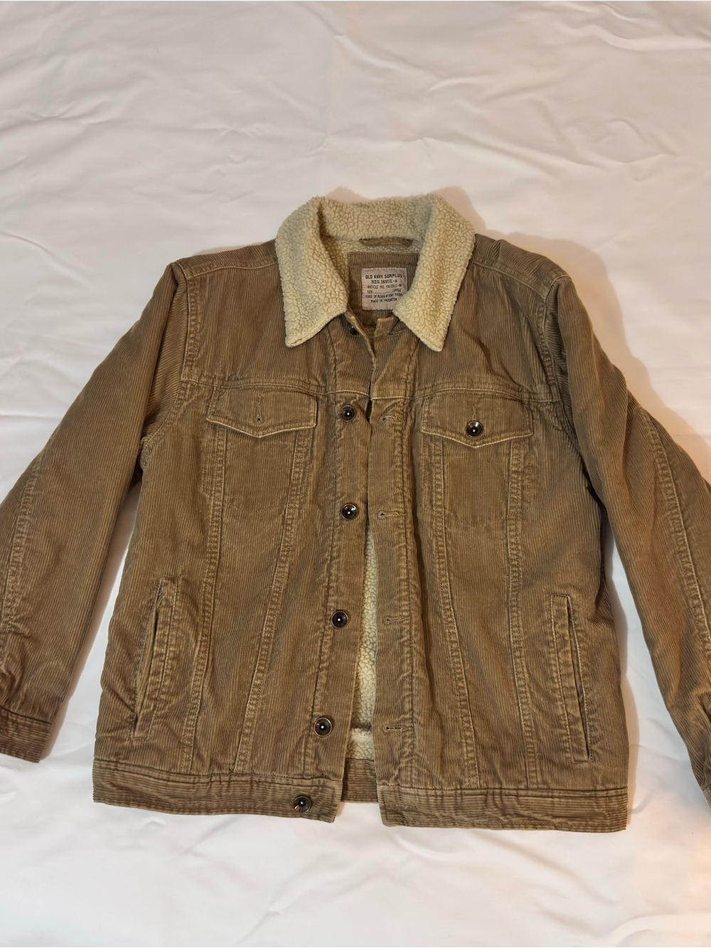Vintage 2007 Old navy brown Sherpa Jacket boys size L